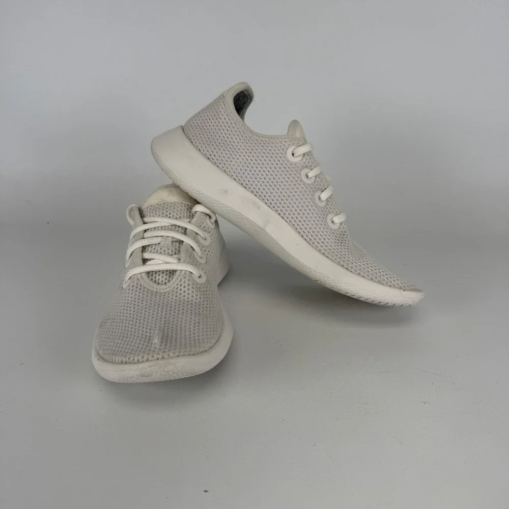 ALLBIRDS White Tree Runners Lace Up Running Sneakers Shoes Women's 7